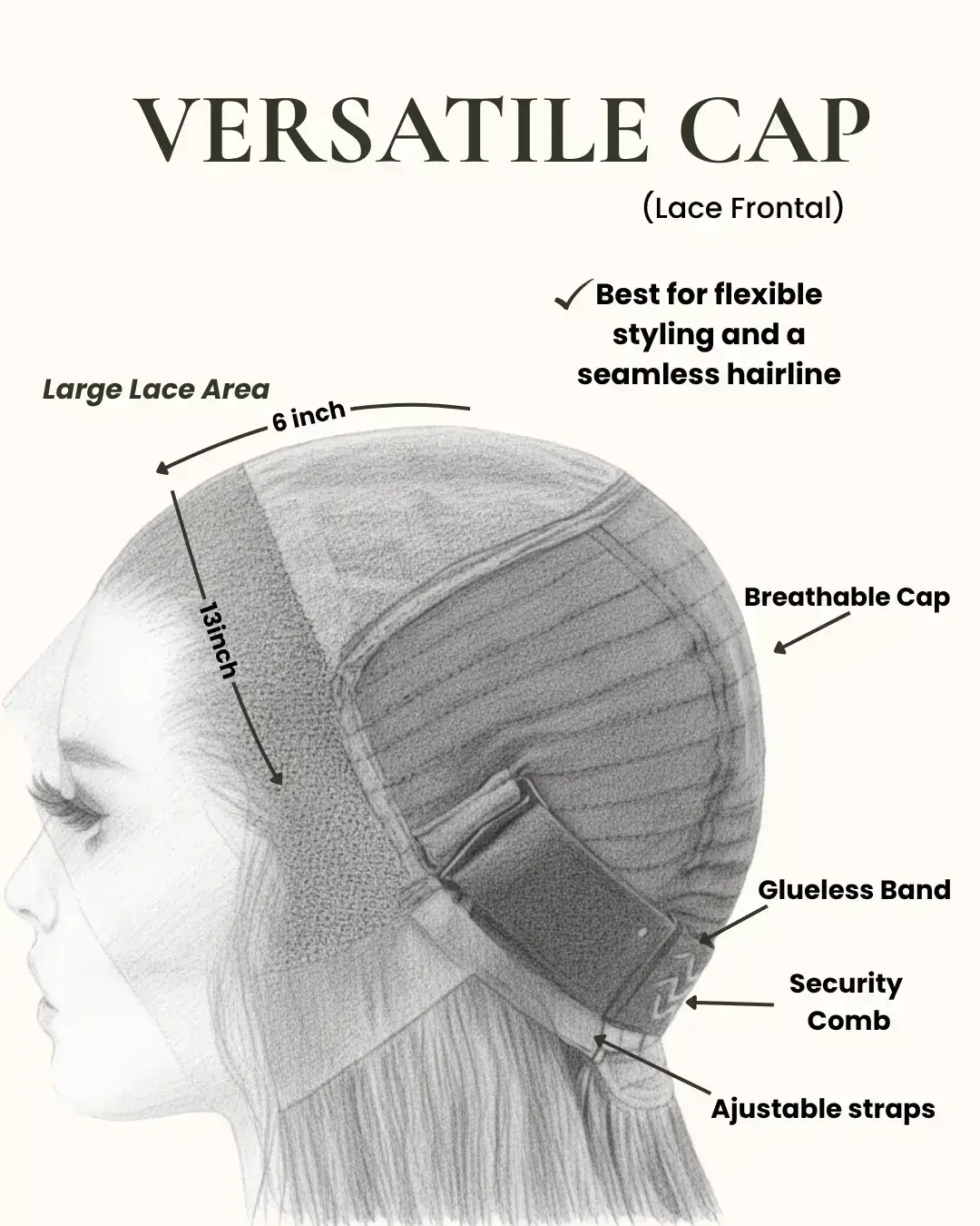 ZARA| SMALL | VERSATILE CAP MANEIQUE